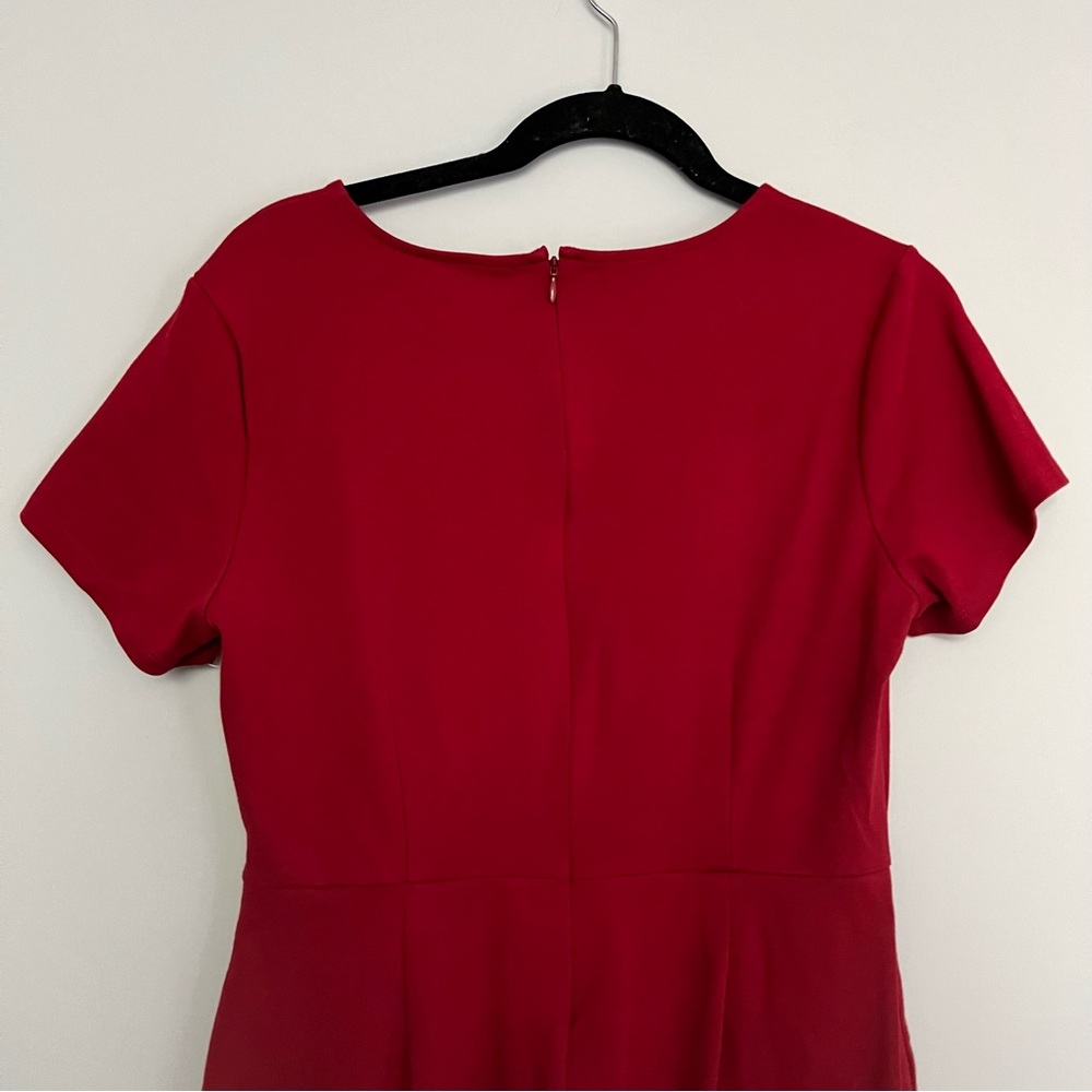 NWOT Old Navy Red Stretchy Short Sleeve Sheath Dress Size L - Picture 5 of 9